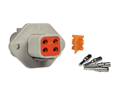 Composant électrique Connecteur DEUTSCH Kit 4 VOIES FLASQUE DTP04-4P |  |