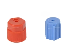 Consommable Bouchon et valve Bouchon BP R134a BLEU