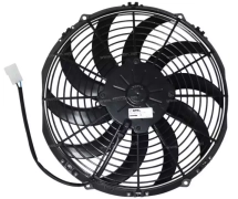 Ventilateur Soufflant 12V Pale : Ø130 SPAL - Ø = 130 - EPAIS = 63